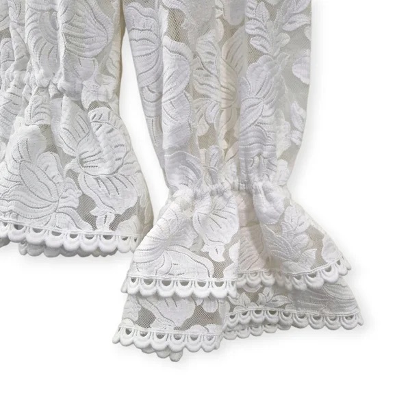 NWOT THE COLLECTION BY REFORMATION Carlisle Lace Top - Ivory/white size 4 - Picture 4 of 14